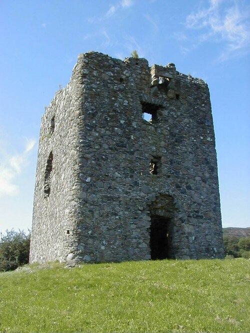 Moyry Castle is situated in County Armagh, Northern Ireland. It was built in 1601 by Lord Mountjoy to help secure Moyry Pass and the Gap of the North. It is set in the corner of a small bawn and is a small rectangular tower three storeys high.