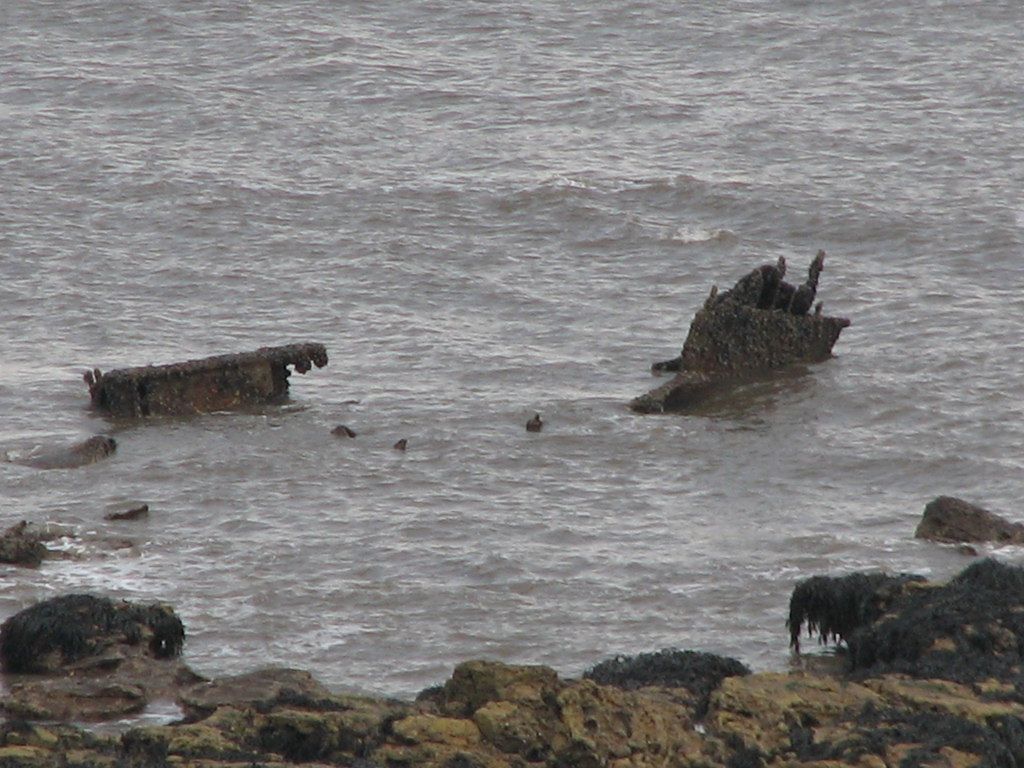 The wreck of the Kasko at Blackhall Rocks