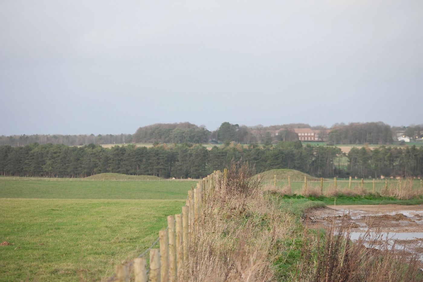 A long barrow near Stonehenge